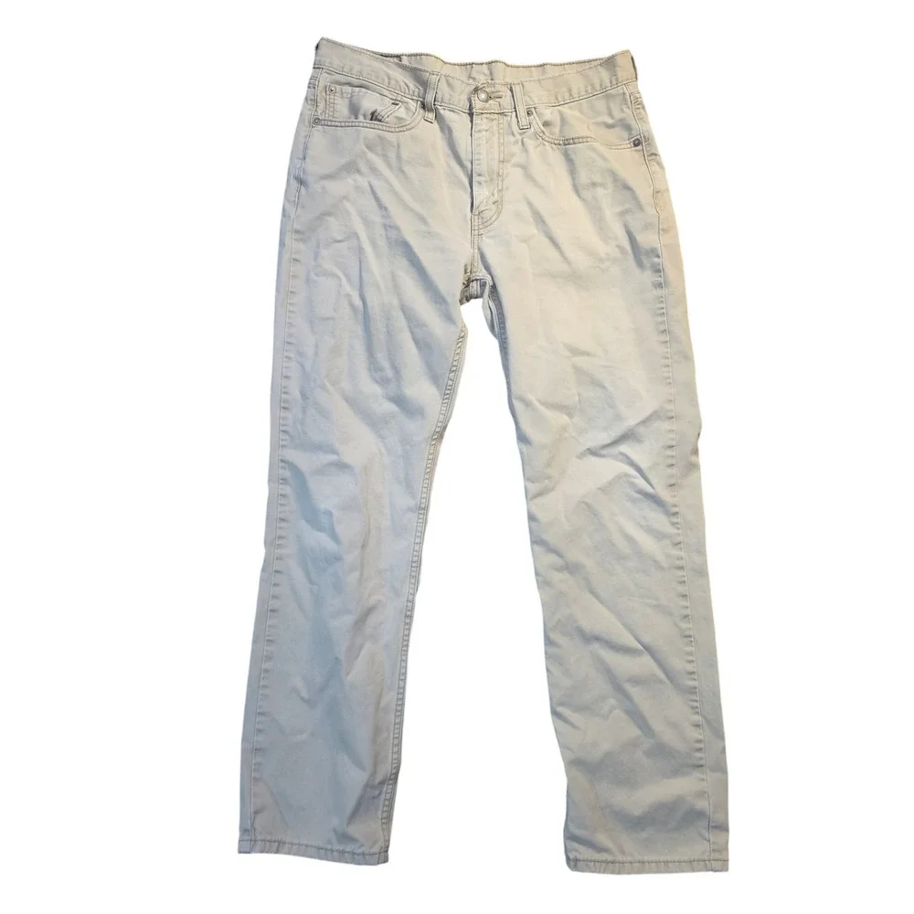 Levis 514‎ Straight Fit Pants Mens 34x32 Tan Khaki Cotton